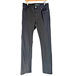 Lauren Ralph Lauren Premier Straight Jeans Women 6 Black Capsule Minimalist
